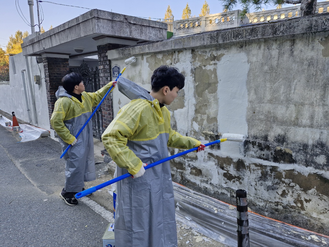 낙수정마을 벽화봉사10