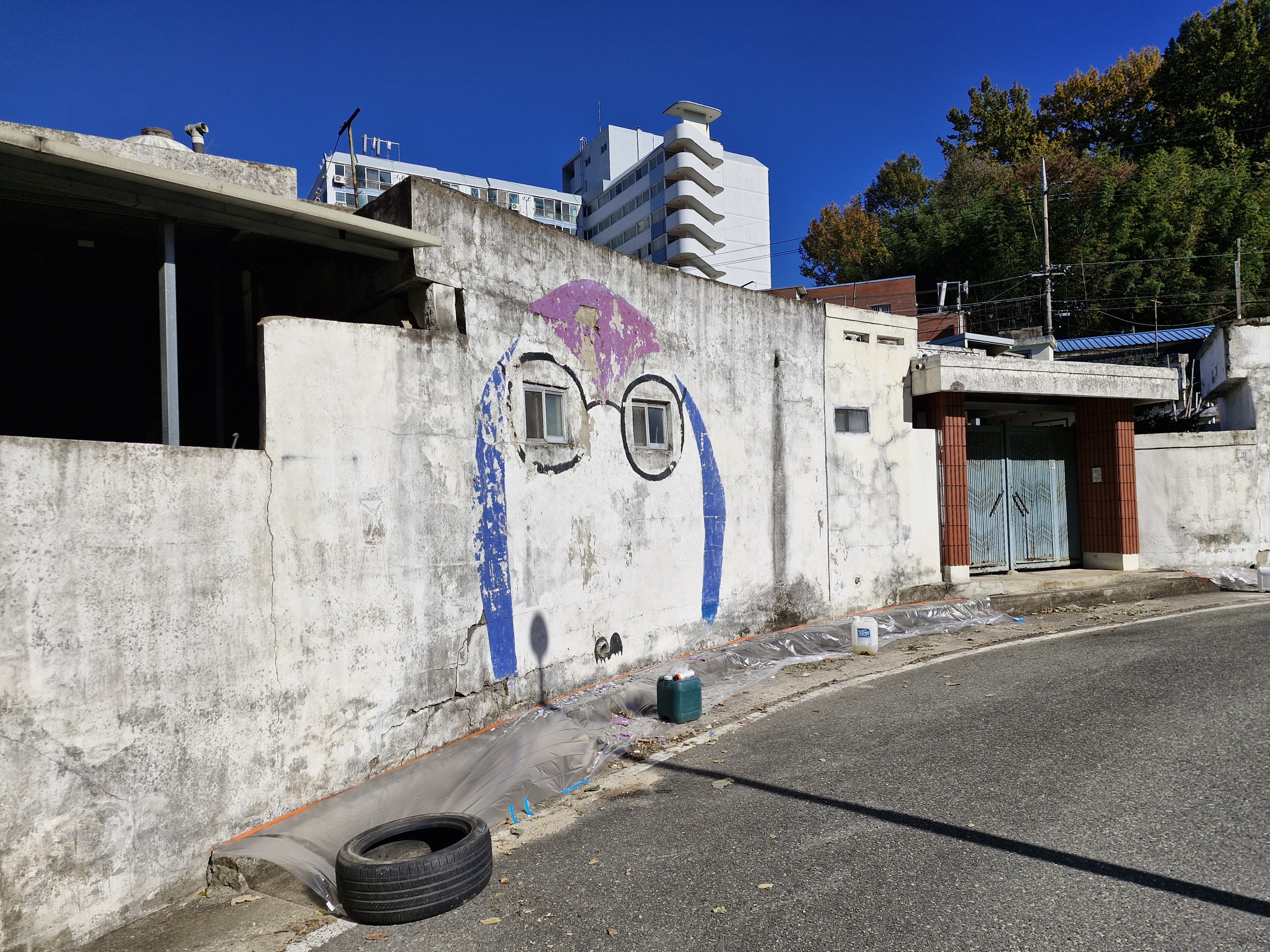 낙수정마을 벽화봉사3